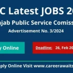 PPSC Latest Jobs 2024 - Advertisement No. 3