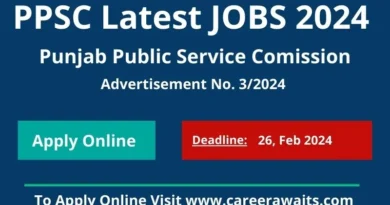 PPSC Latest Jobs 2024 - Advertisement No. 3