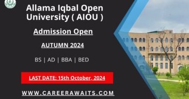 AIOU Autumn 2024 admissions